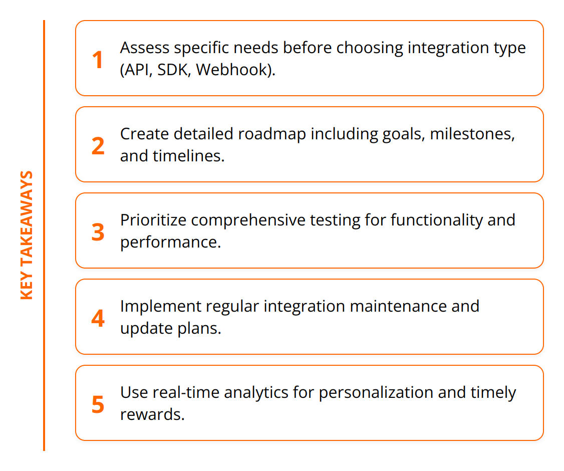 Key Takeaways - Reward Platform Integrations: Practical Tips