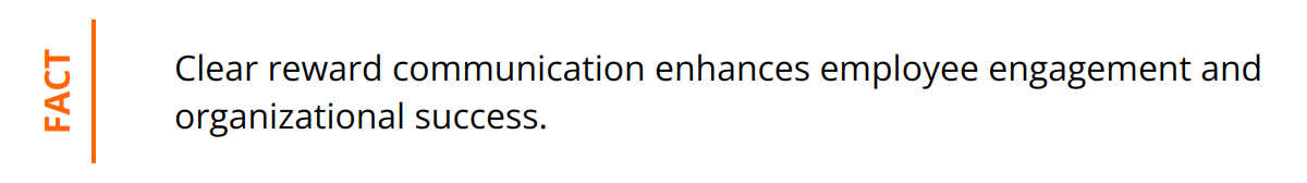 Fact - Clear reward communication enhances employee engagement and organizational success.