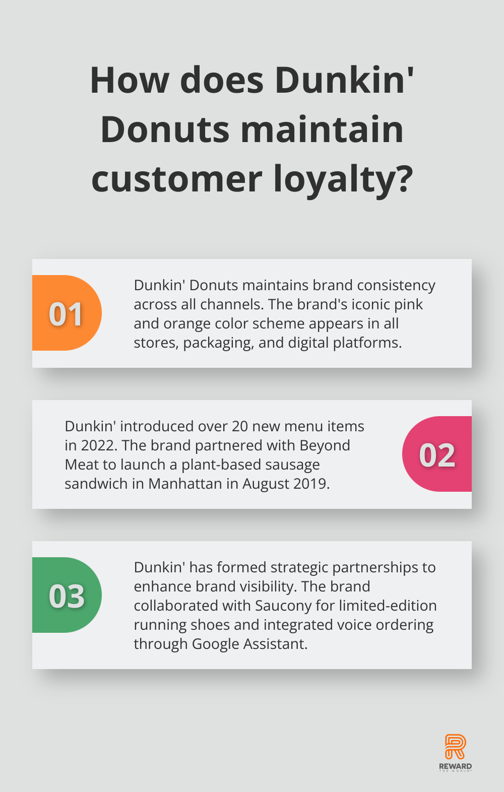 Fact - How does Dunkin' Donuts maintain customer loyalty?