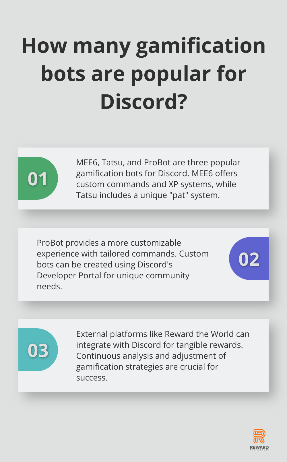 Infographic: How many gamification bots are popular for Discord? - gamification discord